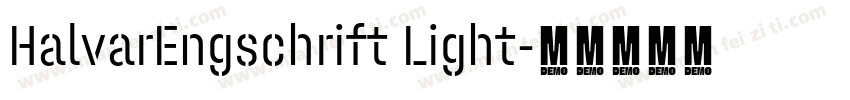 HalvarEngschrift Light字体转换